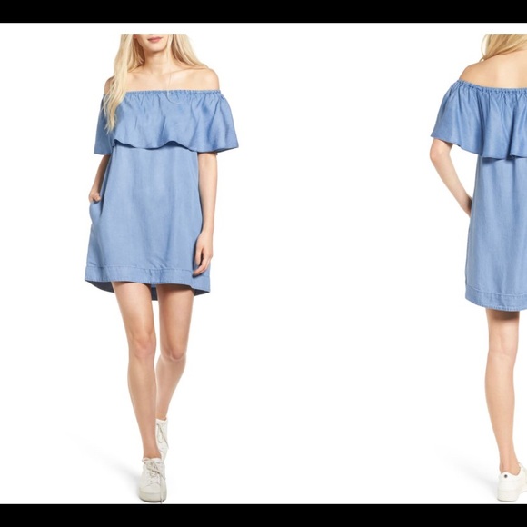 blue jean t shirt dress